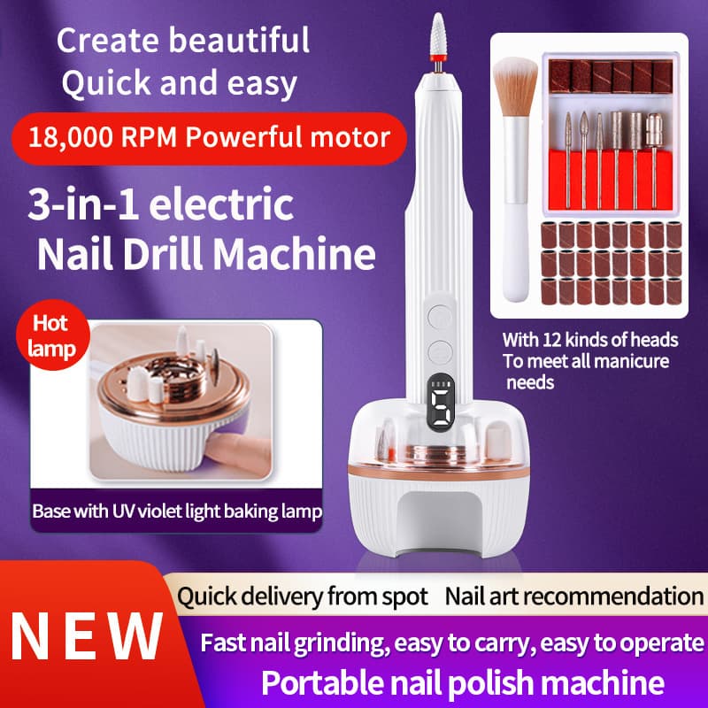 Nail Polisher, Nail Grinder, Nail Drill, Nail Polishing Machine, Hard Nail