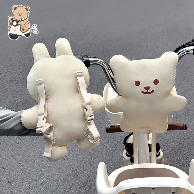 Compatible with Electric Scooter Front Seat Anti-Collision Pad and Headrest, Thickened Battery Motorcycle Baby Infant Head Protection Cushion
