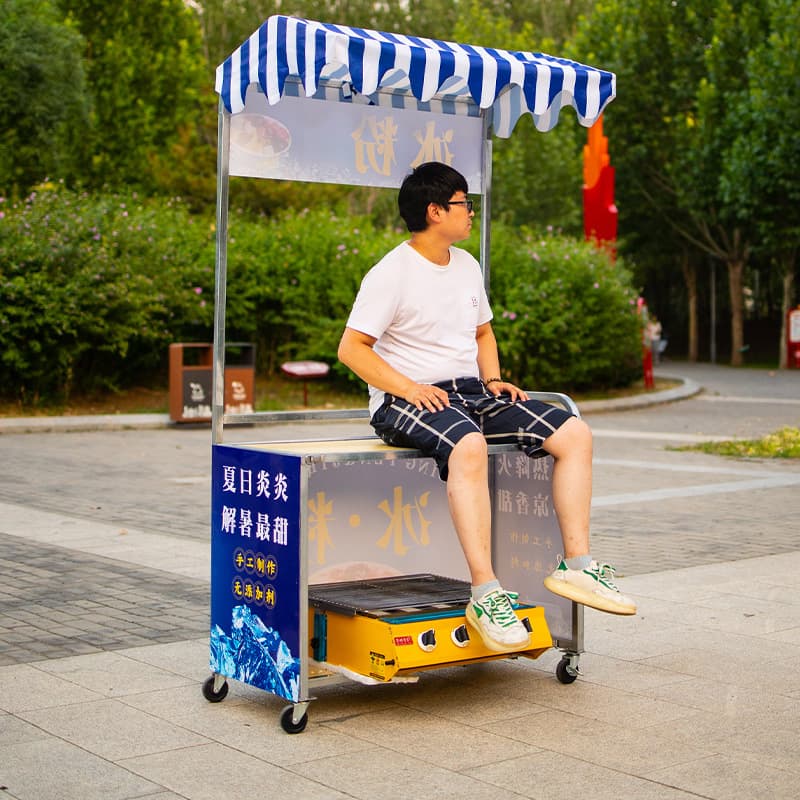 Stall-famous Foldable Small Cart Outdoor Night Market Food Truck Portable Mobile Handcart Wheeled Stall Special
