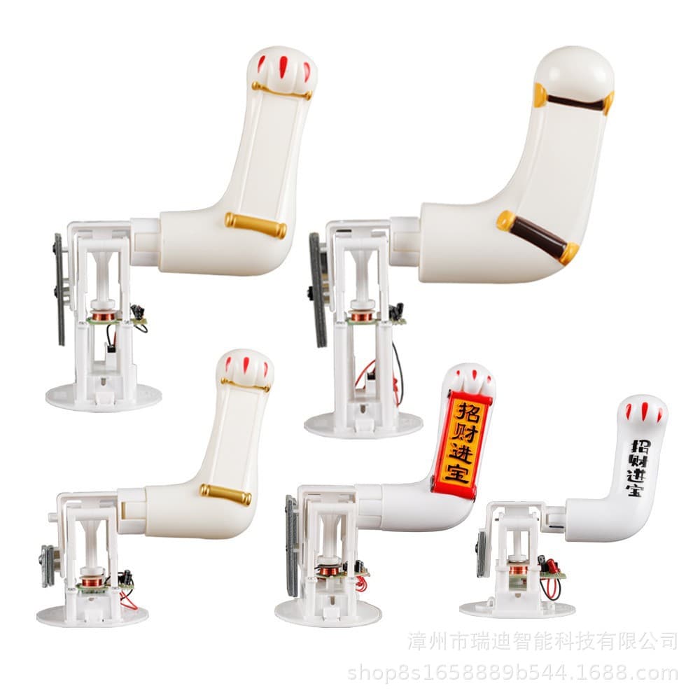 Wholesale Manufacturer of 3-inch to 12-inch Maneki-neko Hand Swing Mechanism Plastic Cat Arm Swinger Accessories