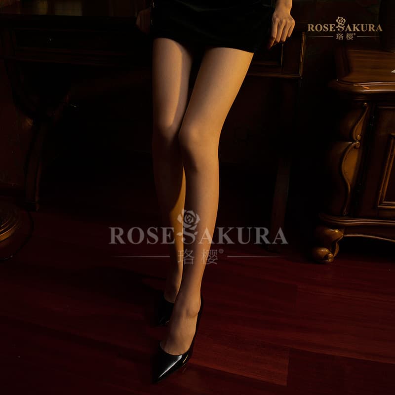 Luoying 7372 High-Density Silky T-Zone Open-Crotch Pantyhose, No-Removal Ultra-Thin Transparent Sexy Tights, Beautiful Legs Bare-Leg Look