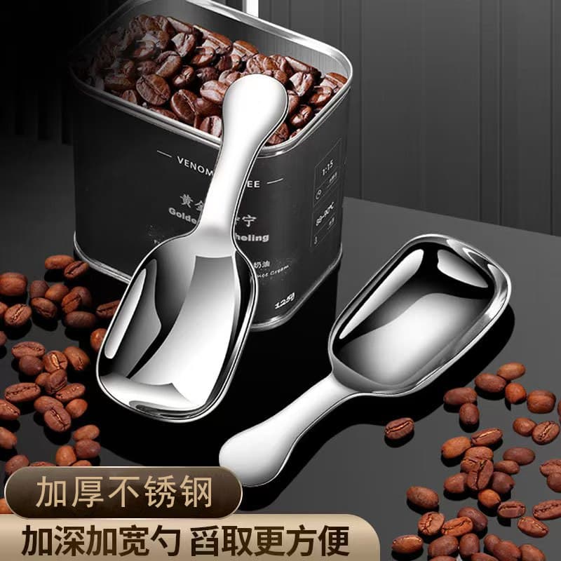 Stainless Steel Heavy-Duty High-Quality High-Aesthetics Short-Handle Round Tea Scoop Large Head Deep Bowl Soup Ladle Tabletop Soup/Serving Rice/Noodles Spoon