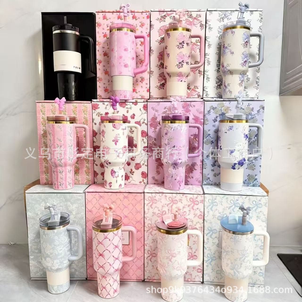 [Flower Gift Box] Amazon cross-border best-selling Stanley Thermos Cup 40oz Car Cup