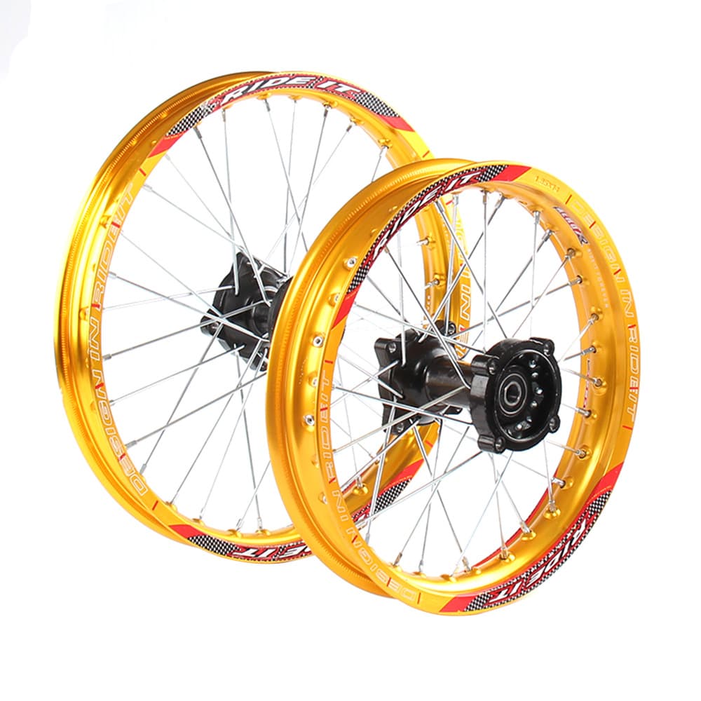 Wholesale 1.85x14 1.6x17 Dirt Bike Modification Parts Aluminum Alloy Wheel Rim Assembly for Da Fei Ying