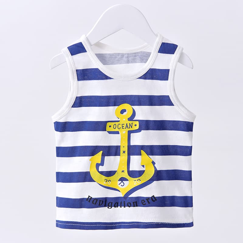 Children's Vest for Boys and Girls, Spring/Autumn Inner Wear, Cotton, Summer Style, Sleeveless Baby Tank Top, Undershirt