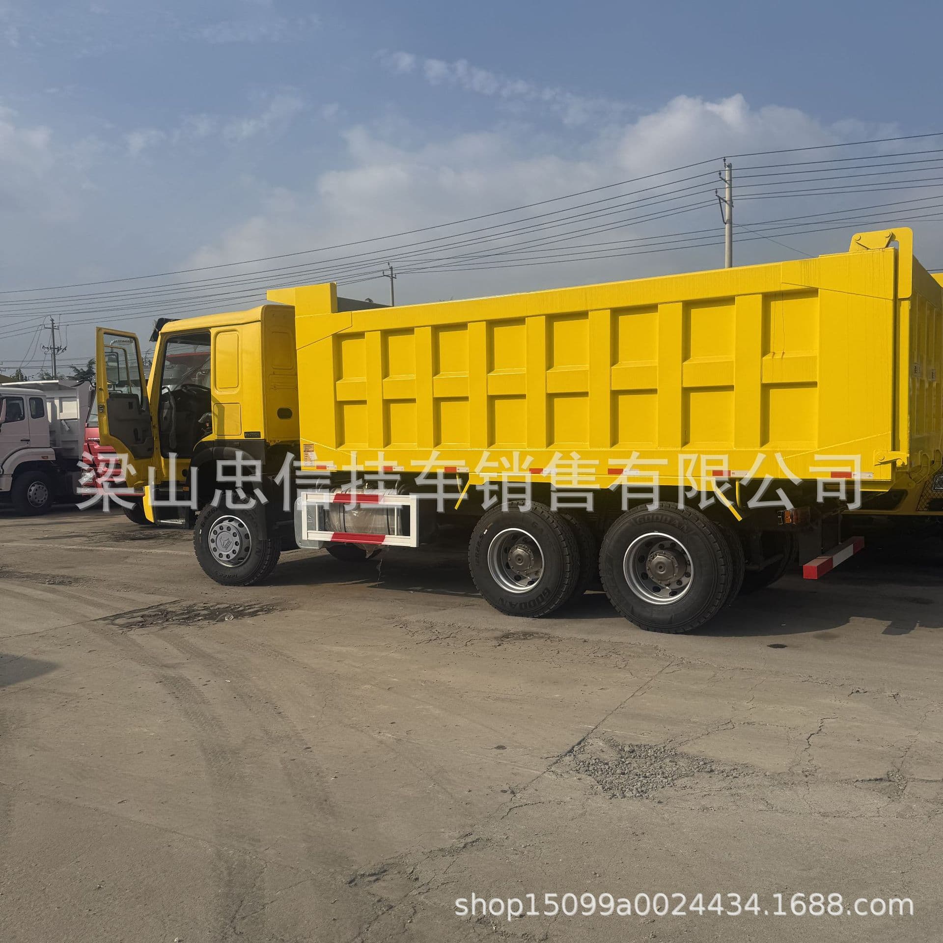 Used Delong Rear Eight-Wheel Dump Truck Rear Eight-Wheel Tipper Front Four Rear Eight Dump Truck Construction Waste Truck Cross-Border