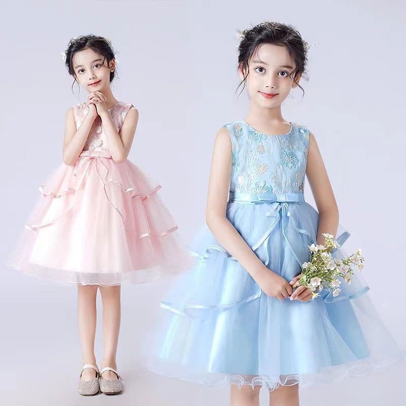 Girls' Summer Tulle Dress for Birthday Runway Performance, High-End Cross-Border Children's Vest Princess Dress