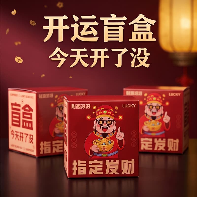 Lucky blind box gift empty box surprise blind box box gift box shopping mall event stall blind box empty shell packaging box