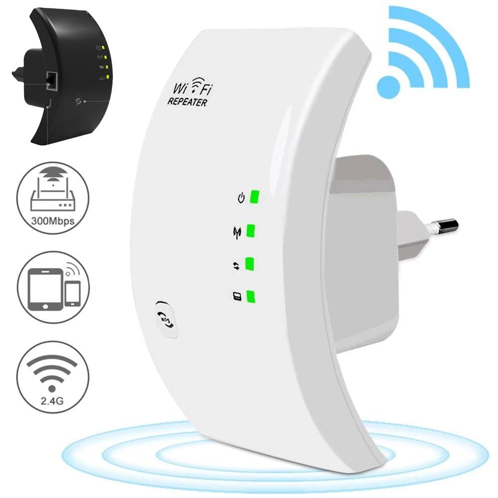 300Mbps Wireless Repeater, Wireless WiFi Signal Amplifier, WiFi Repeater Extension