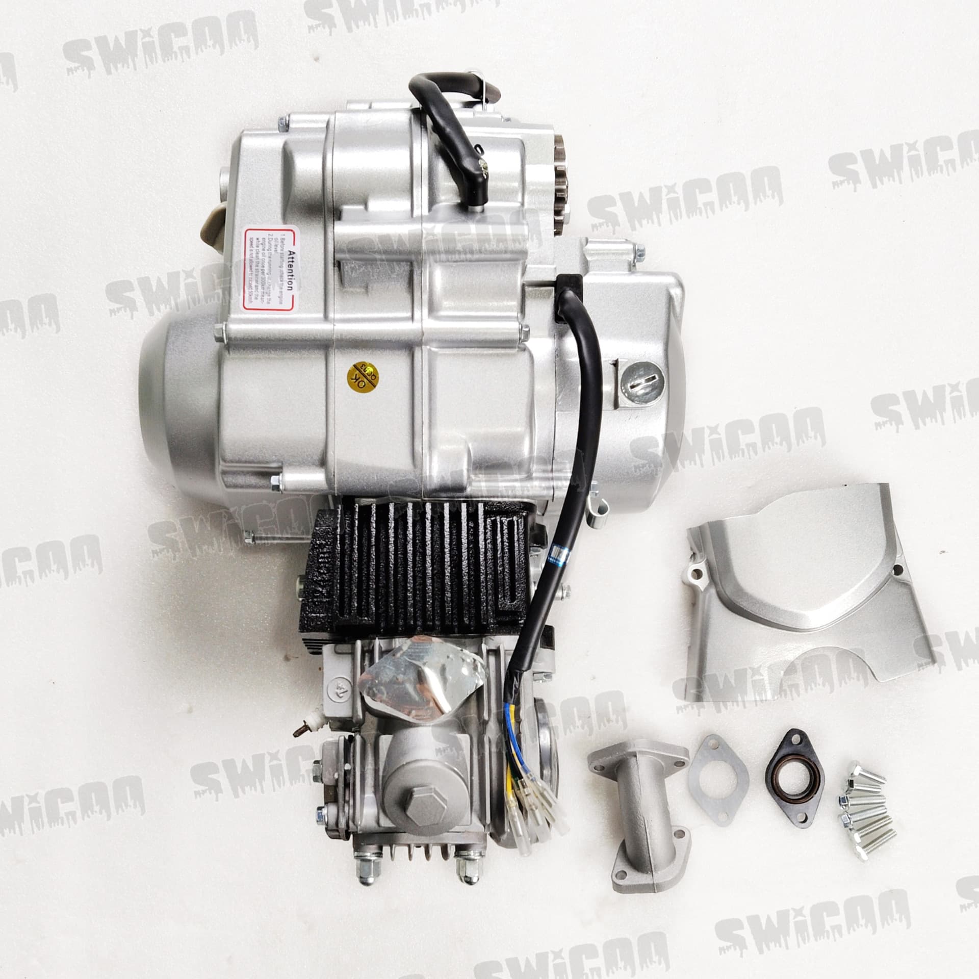 Electric Start 110cc Engine Under-mounted electric start 110cc gearless clutchless gasoline engine