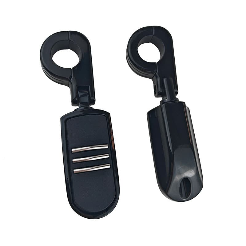 Universal Anti-Slip Foot Pegs for Harley Motorcycles, Front and Rear Compatible, 1.25in Bracket, Factory Direct