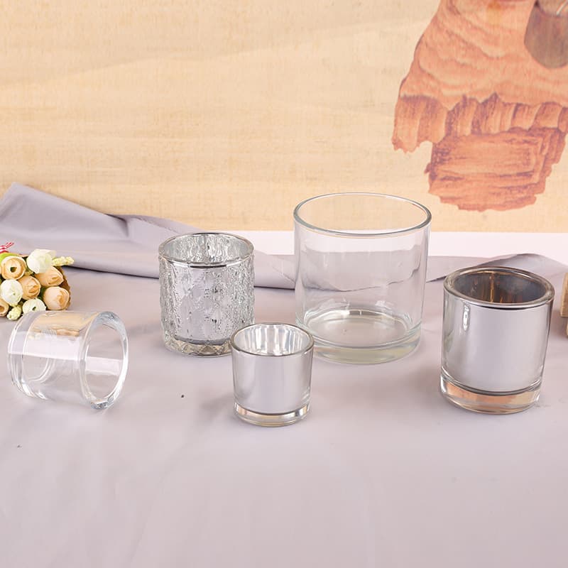 DIY Custom Candle Scented Glass Jar Empty Wax Glass Candle Holder Cup Home Decoration Transparent Candle Holder Glass Cup