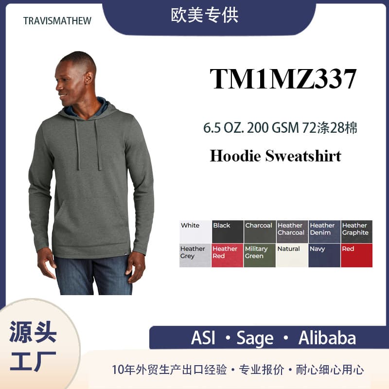 Custom Factory Workwear Hoodie, Cotton-Polyester Work Uniform with Logo Print, Export Quality Hoodie Customization