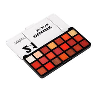 HUDABEAUTY 21-Color Oversized Eyeshadow Palette, Western Smoky Eye Makeup, Multi-Shade