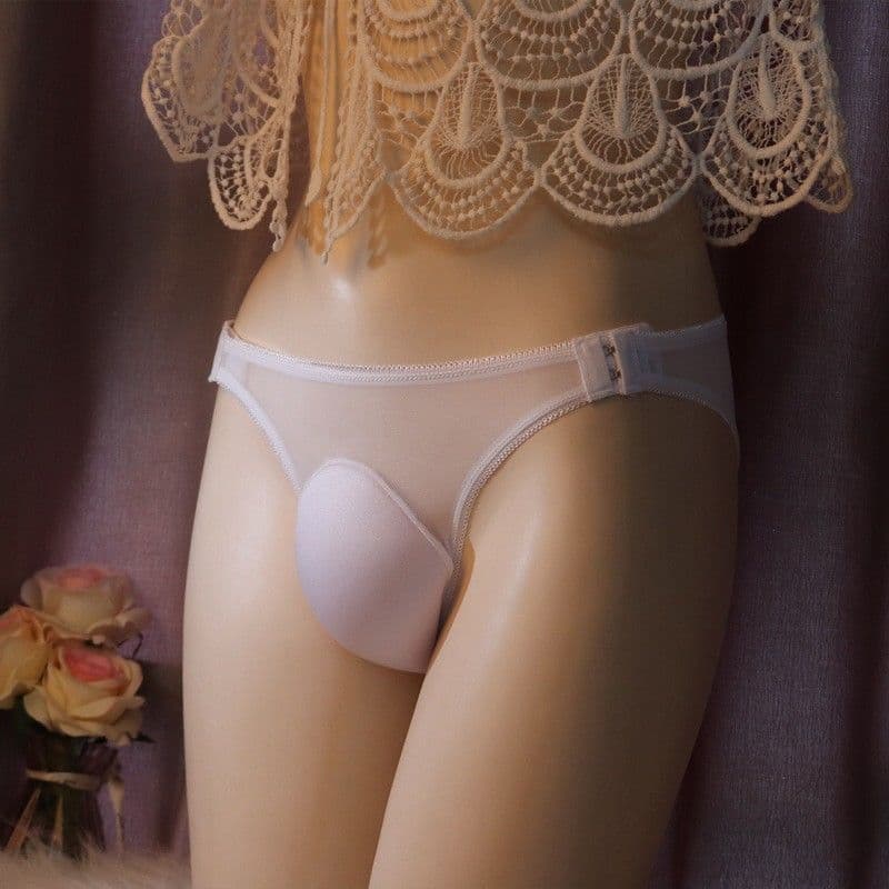 New Adjustable Contour Design Enhances Appearance Space Capsule Sponge 3D Sexy Underwear Men's Mesh Low-Rise Briefs