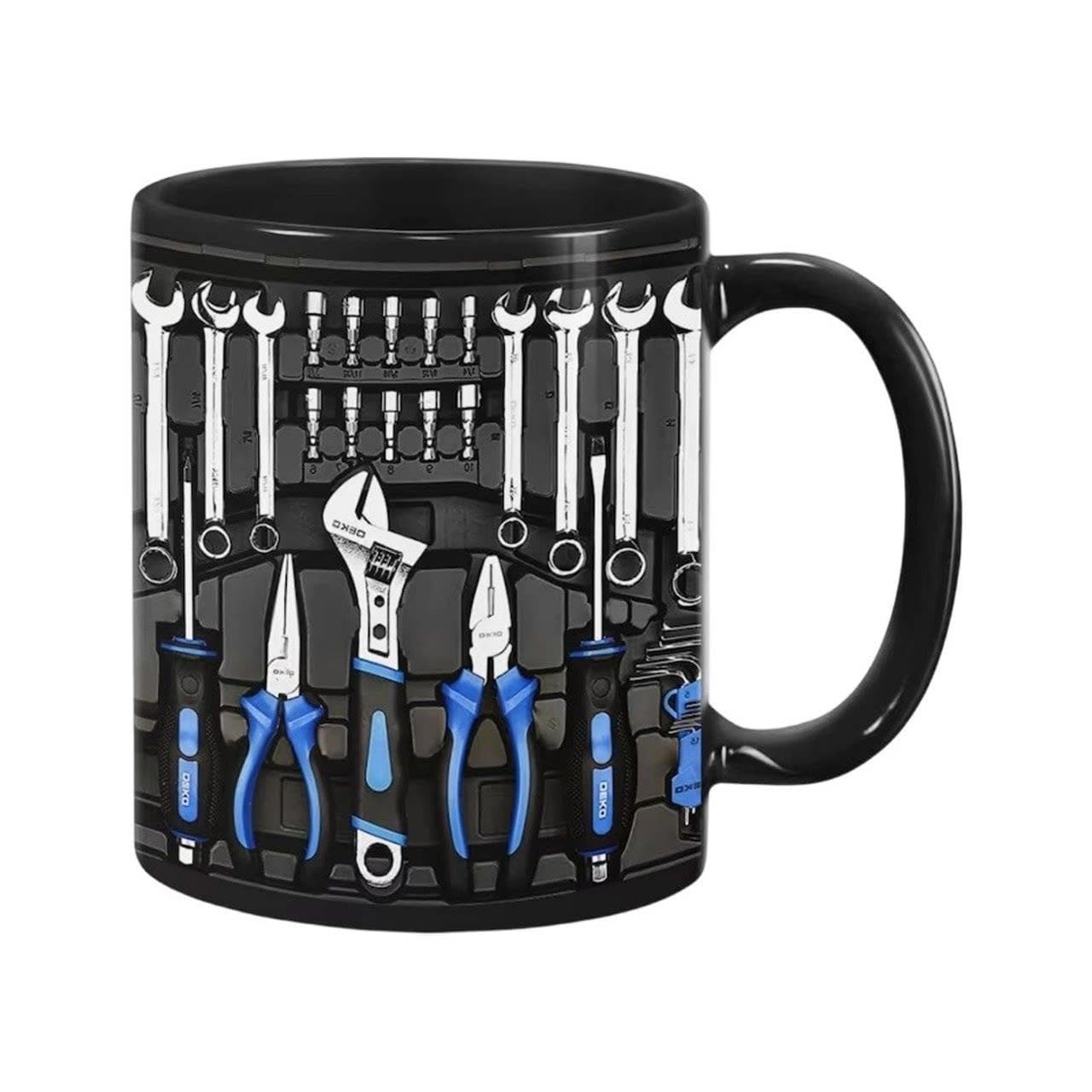 New Toolbox Ceramic Coffee Mug Mechanic Toolbox Set Birthday Gift for Men and Women