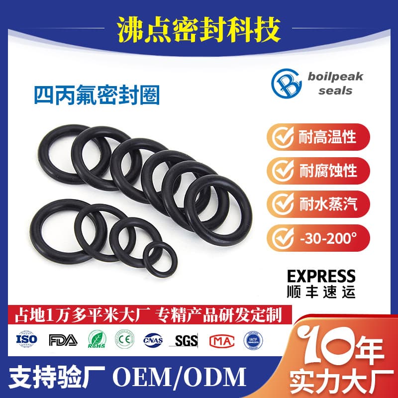 Boiling Point Fluorine Rubber Cleaning Machine Transmission Anti-Static O-RING Acid and Alkali Resistant FKM Sealing Ring Modified 2
