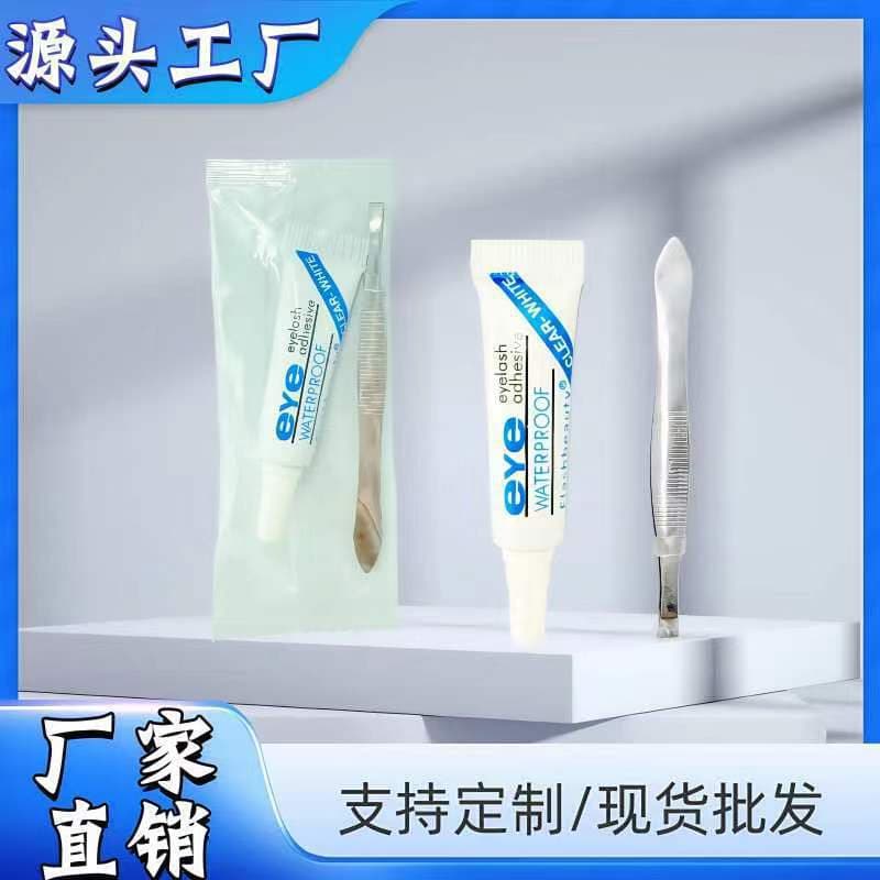 eye bulk 4g grafted eyelash glue and tweezers set false eyelash glue quick-drying traceless long-lasting glue