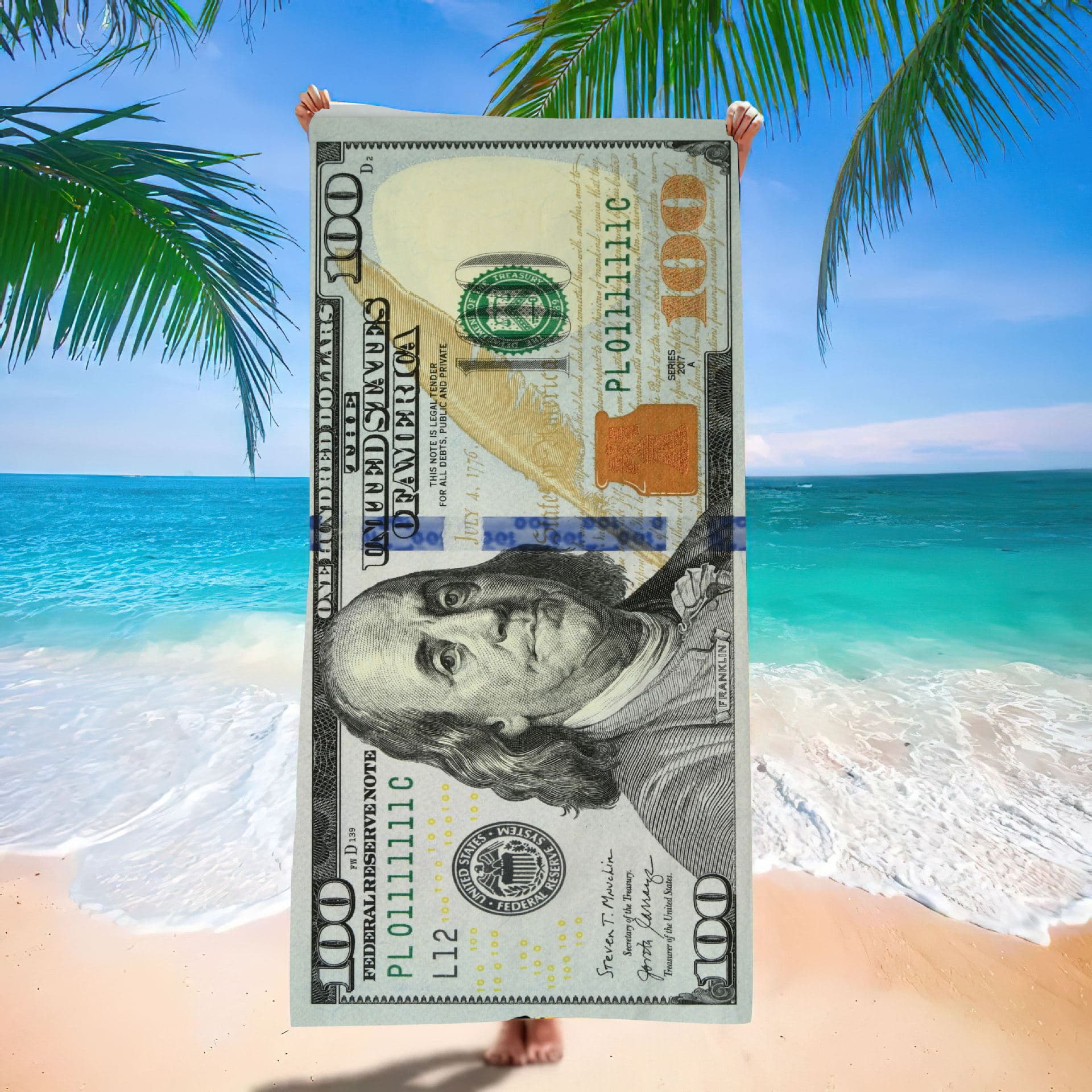 Temu SHEIN TikTok Drop Shipping Bestseller Beach Towel Summer Microfiber Bath Towel Cross-Border Extra Large