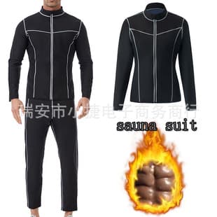 Men's Sweat Suit Long Sleeve Set, European and American Plus Size Sweat Suit, Exercise Sweat Top and Sweat Pants for Fitness