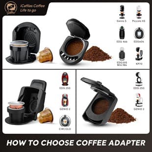iCafilas Factory Direct Compatible Dolce Gusto Coffee Machine Romeo Refillable Pod Holder Nes Conversion Tray 4 Styles