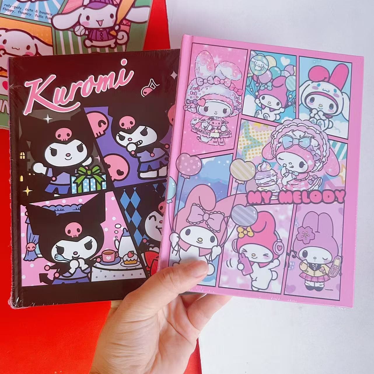 Cute Pet Hardcover Journal with Adorable Kuromi Full-Color Inner Pages A5 Notebook for Students with Printed Hand-Drawn Diary