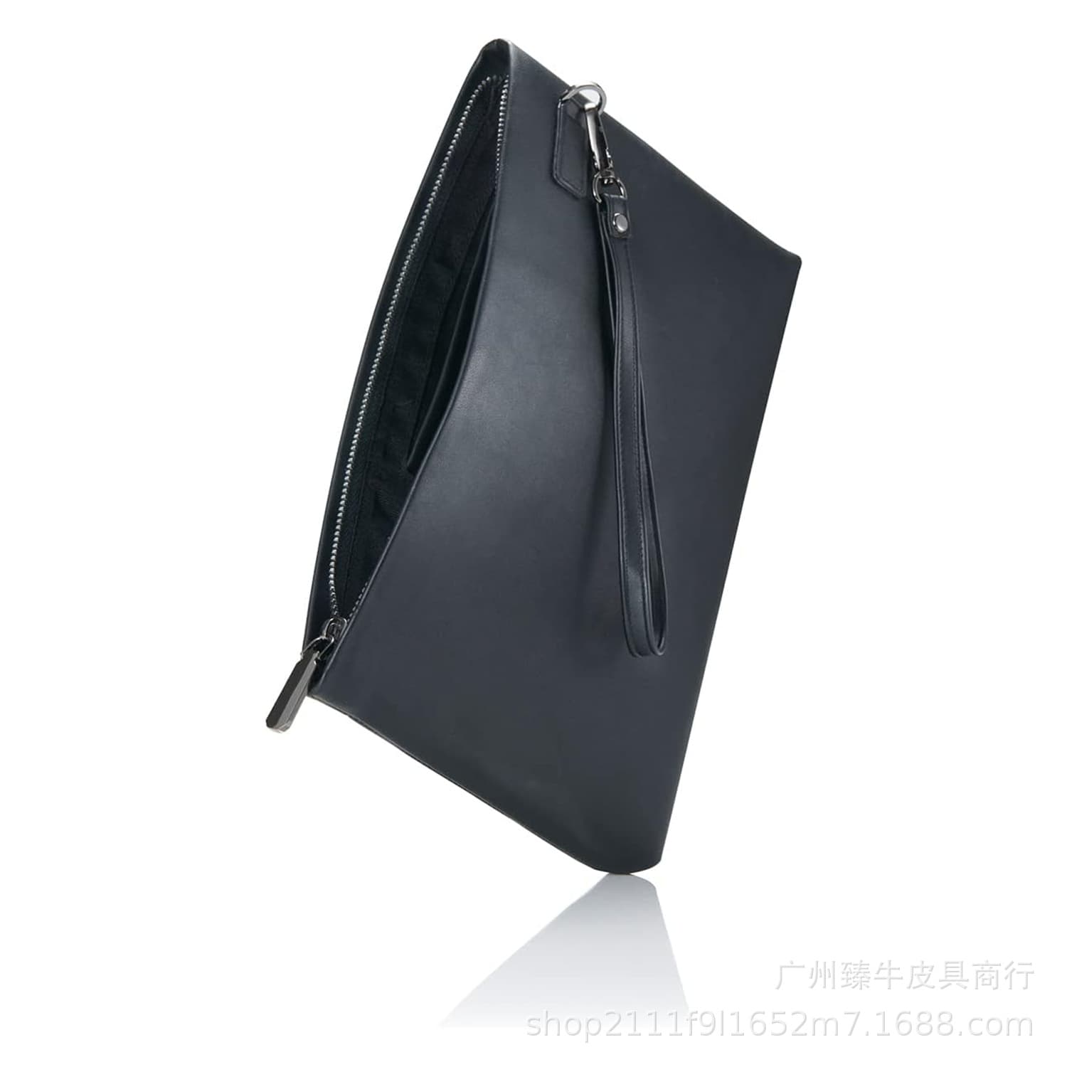 Amazon Men's New PU Clutch Bag Formal Portable Phone Wallet Business Travel Bag