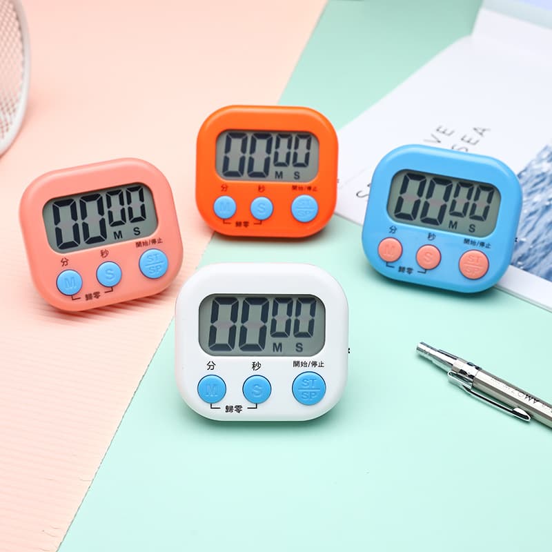Creative Timer with Electronic Multifunction, Portable for Students/Kitchen Countdown Stopwatch