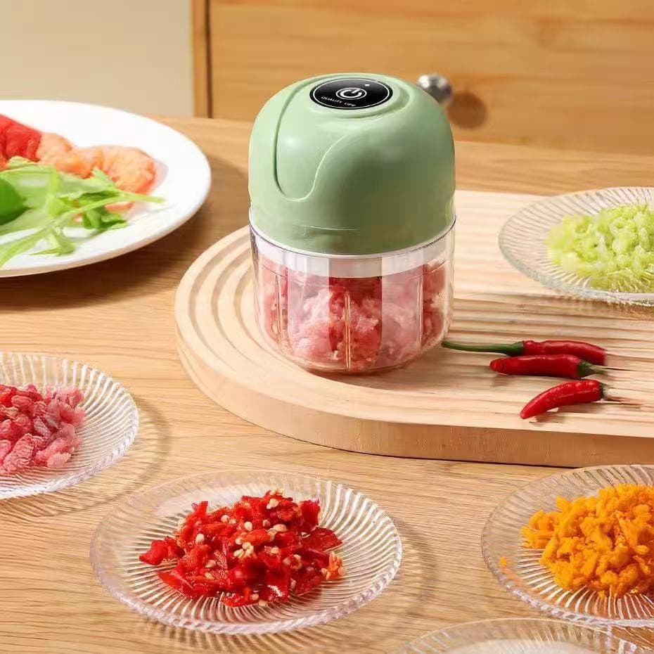 Electric Garlic Chopper Masher Baby Food Processor Wireless Mini Garlic Mincer Tool Garlic Crusher Cross-border Wholesale Factory
