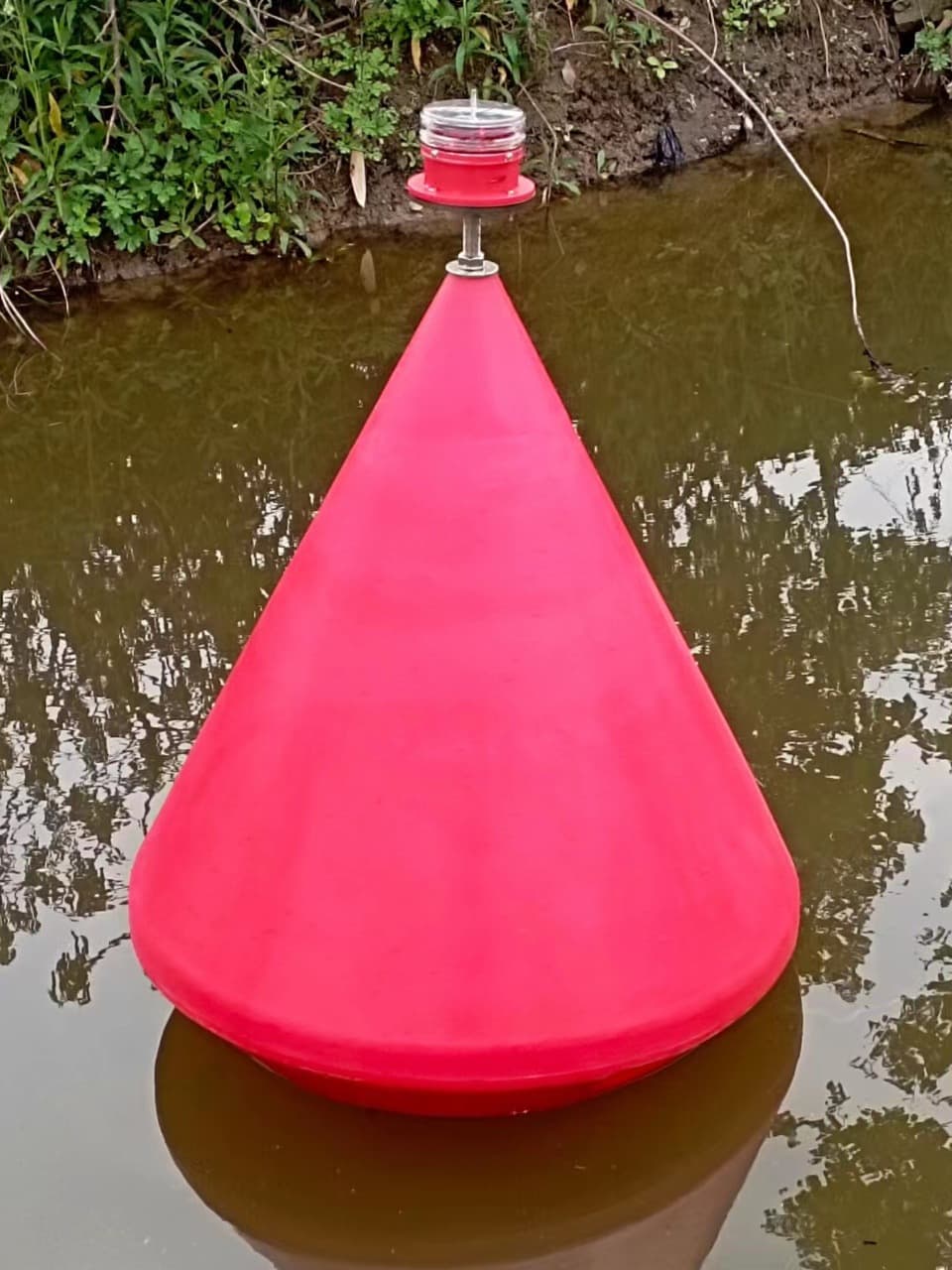 700*900 Waterway Warning Buoy: Plastic Navigation Buoy Float for Inland Rivers and Lakes Positioning and Blocking Markers