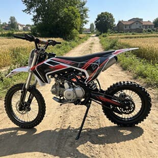 Reinforced Frame Dual-Beam Two-Wheel Off-Road Motorcycle 125CC Complete Adult Gasoline Mountain Field Motorcycle