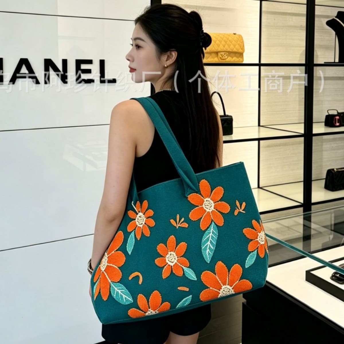 2026 New Cross-border Casual Bag Large Capacity Knit Bag Handbag Women's Shoulder Bag Crossbody Bag Commuter Tote Bag
