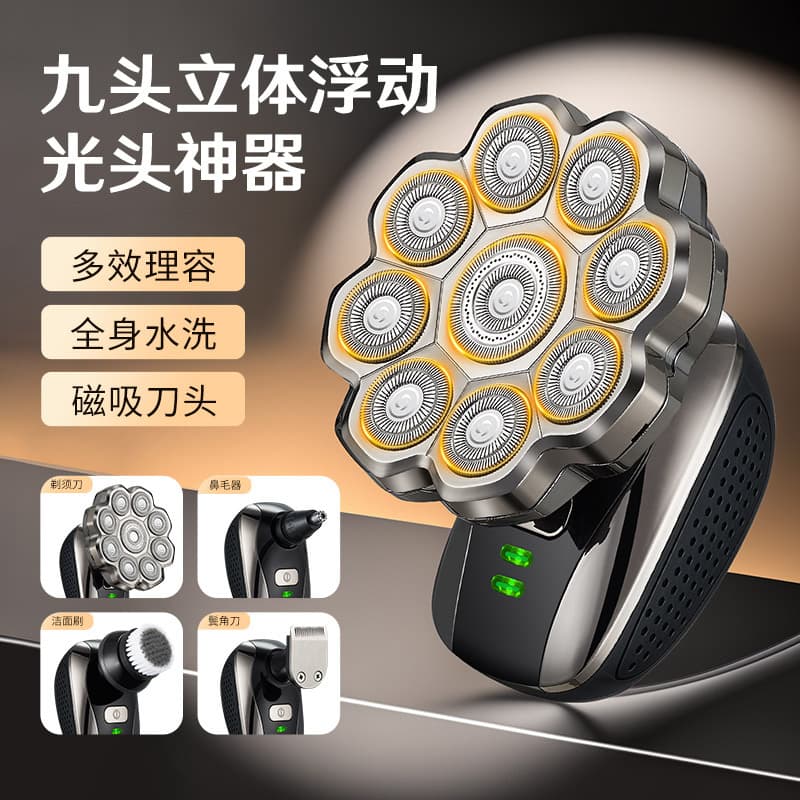 Electric Shaver for Bald Head, Head Shaver, Self-Shaving Razor for Men, Ultra Clean, Fully Washable
