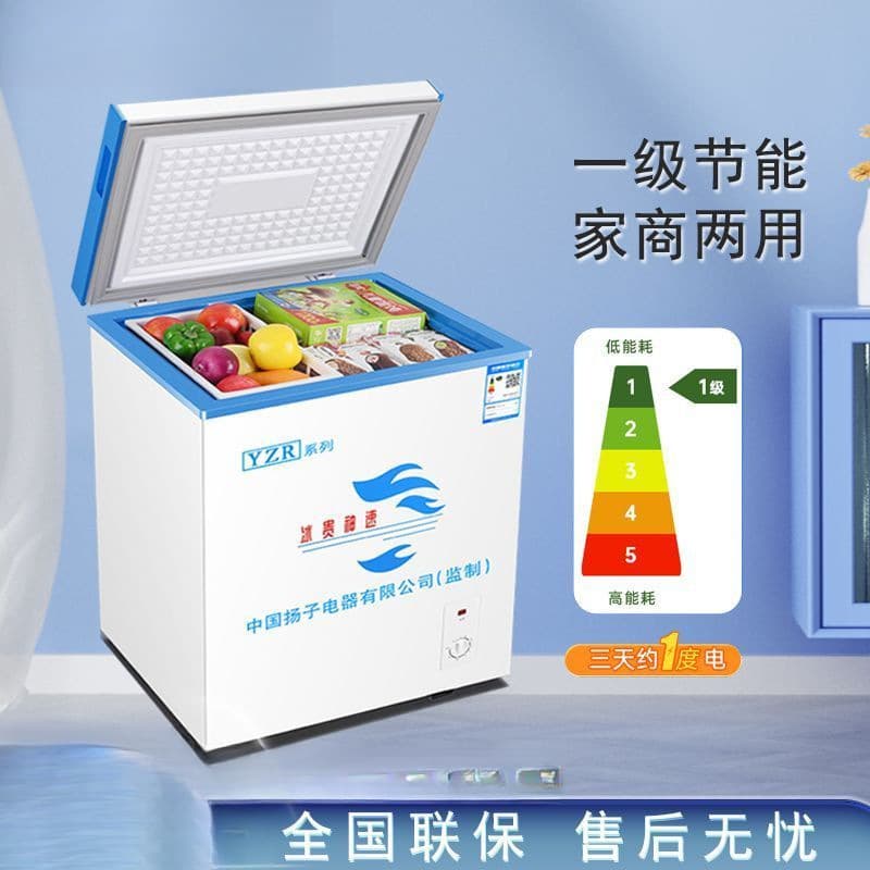 Compact freezer for home and dormitory, mini fridge with dual temperature, energy-saving grade 1, manufacturer direct