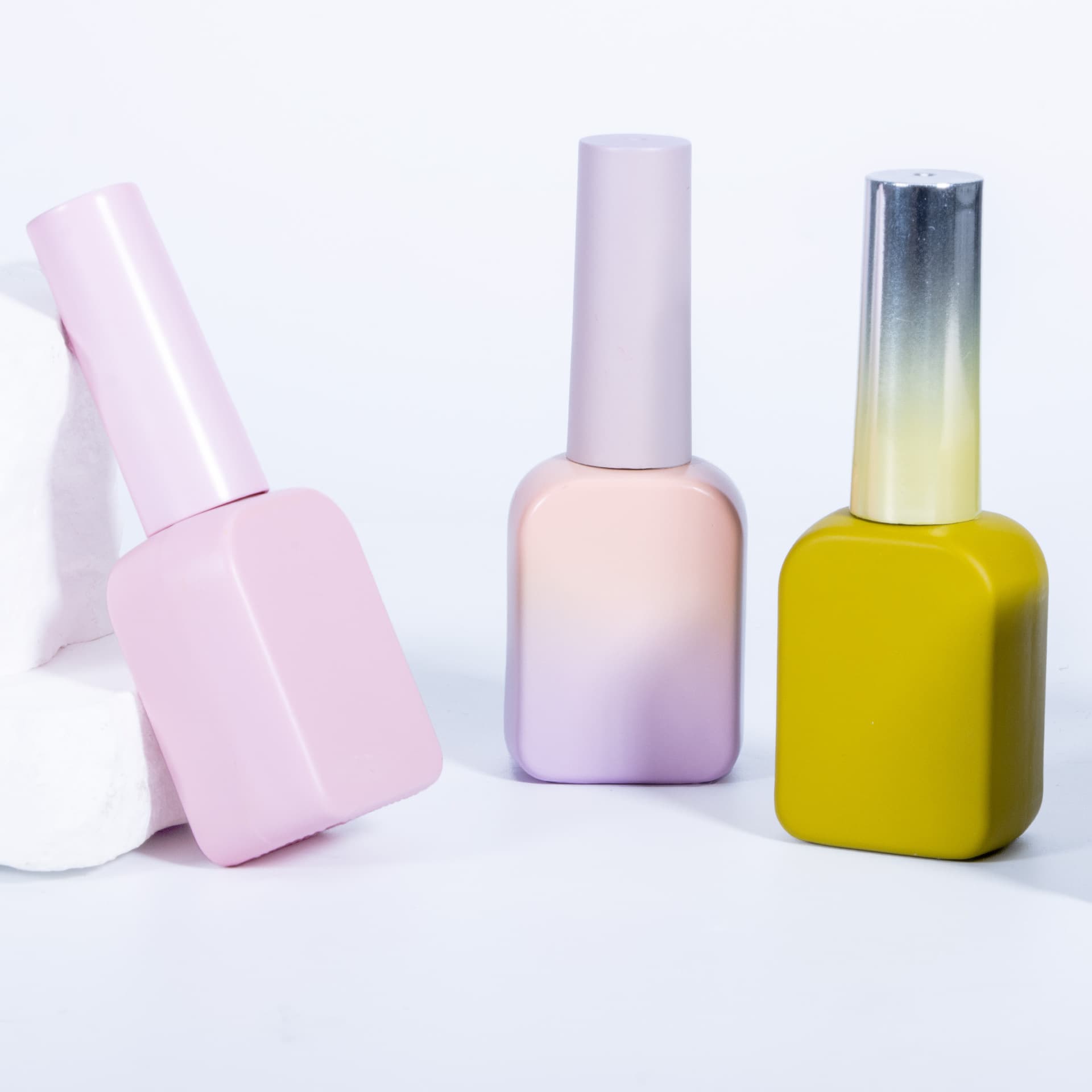 Factory Custom 10ml Premium Gel Polish Bottle with Brush Cap Custom Logo Empty Bottle for Nail Art