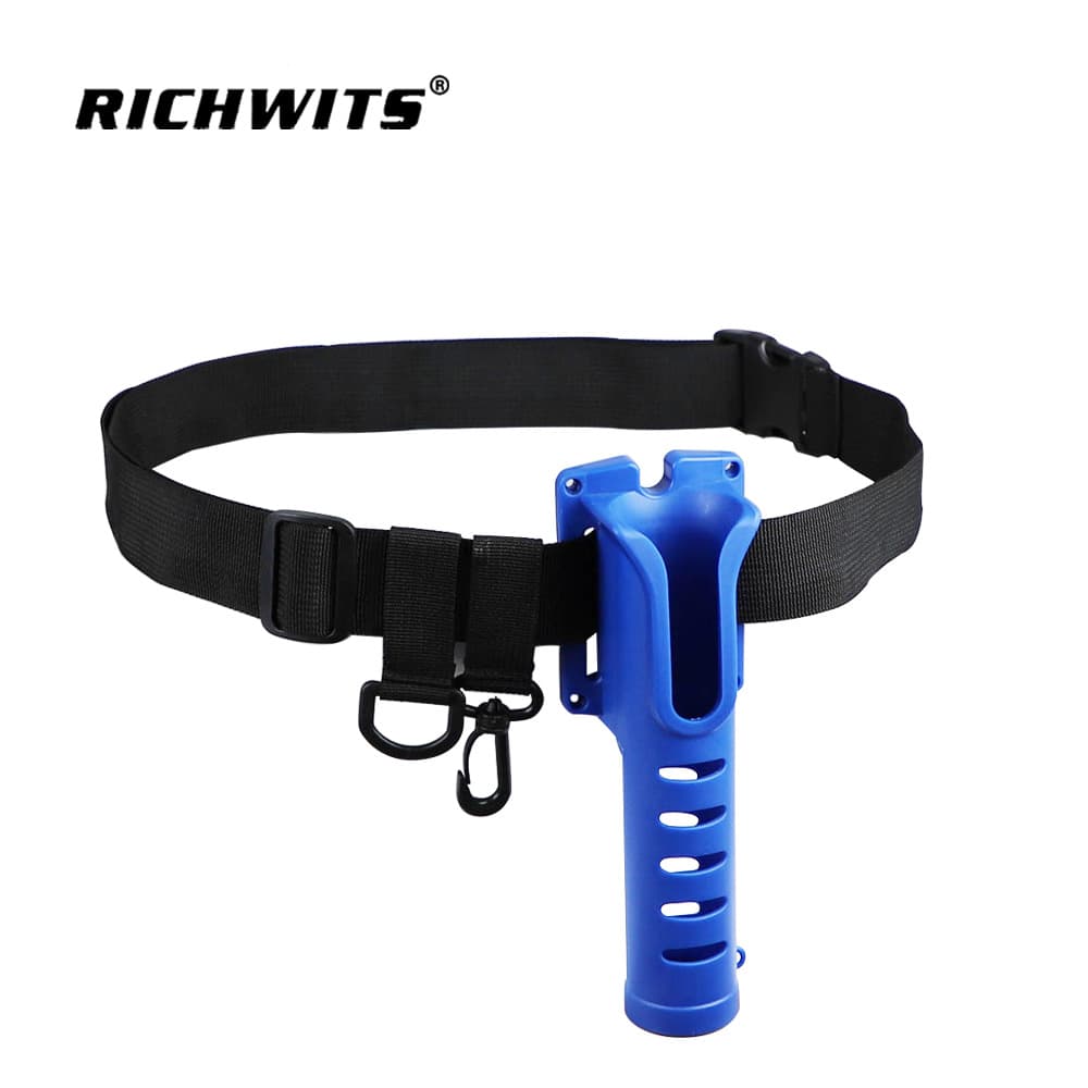 RICHWITS Portable Fishing Rod Holder Tube, Multi-Functional Rod Rack, Lure Rod Holder, Waist-Mounted Rod Keeper