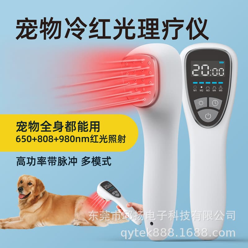 Factory Wholesale Semiconductor Red Light Device USB Rechargeable Handheld 650nm Infrared 980nm Pet 808nm Therapy