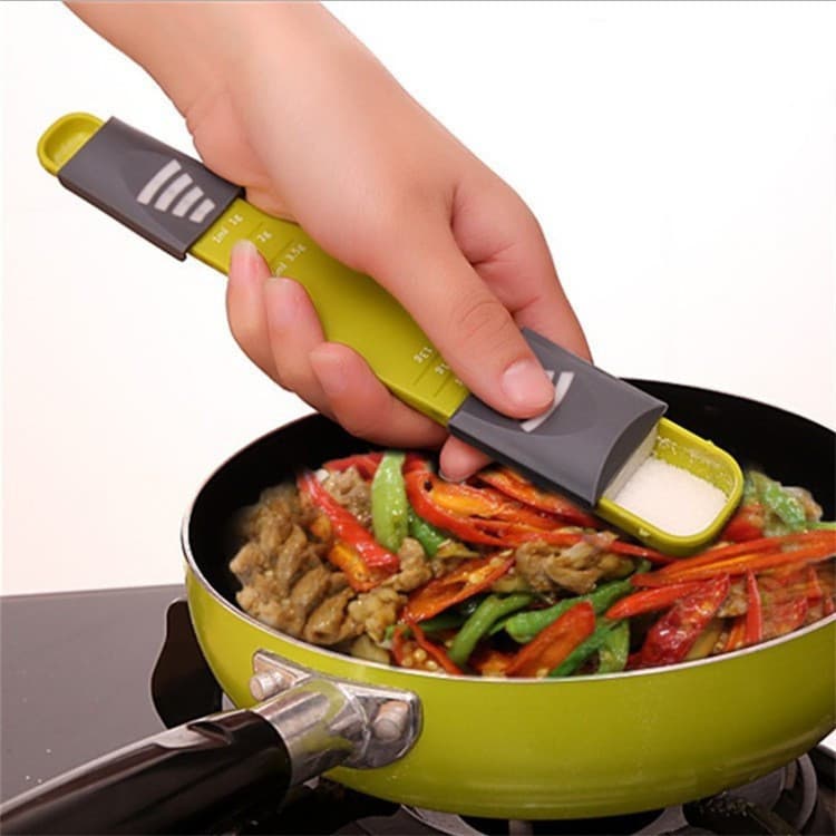 Cross-border Eight-Level Baking Measuring Spoon Adjustable Gram Spoon Milk Powder Portion Spoon Kitchen Tool Measuring Spoon