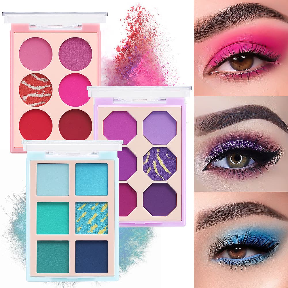 YABAOLIAN New Color Launch NEW Six-Color Eyeshadow Palette with Sparkle, Pearl, Matte, and Glitter Finishes, Ins Style Eyeshadow Wholesale