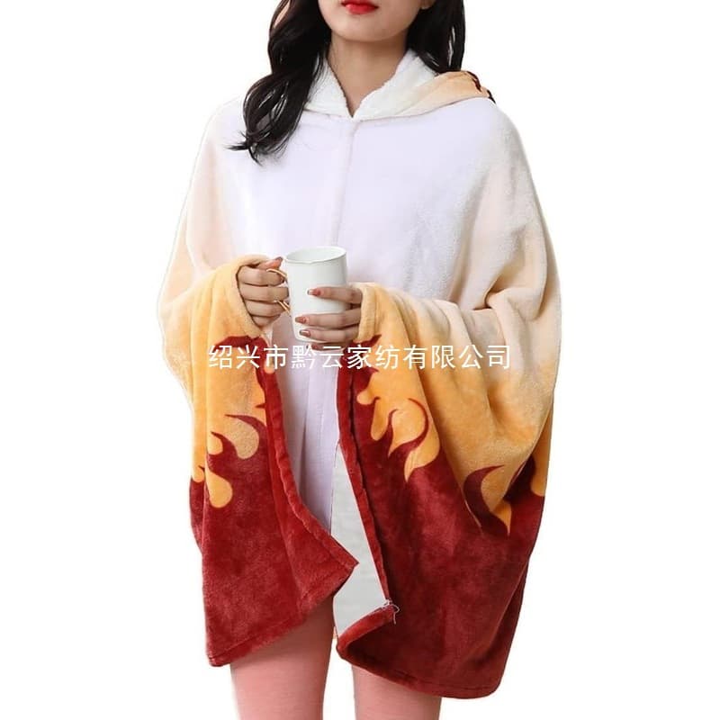 Anime Wearable Blanket Hooded Cloak Cosplay Shawl Wrap, Throw