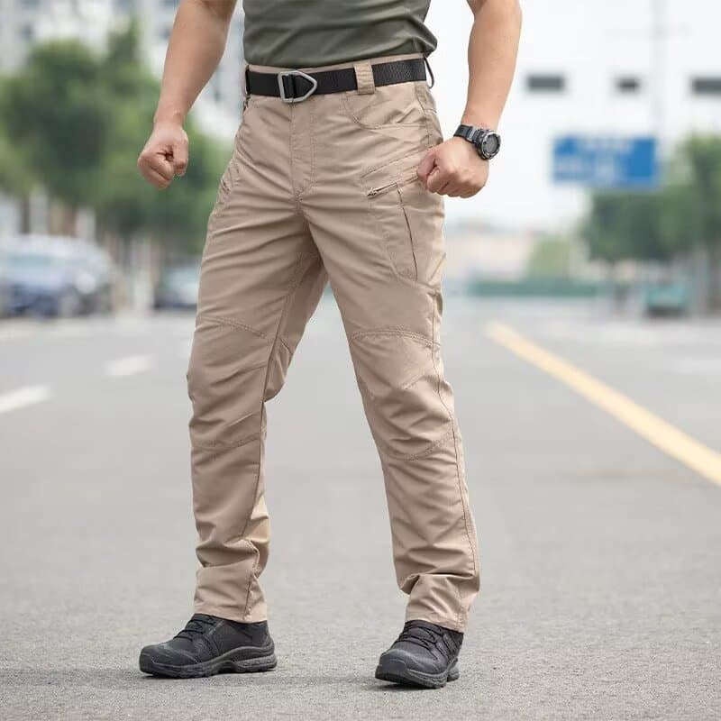 Tactical Pants IX5 Cargo Pants Multi-Pocket Grid Cloth Training Pants Windproof Waterproof Praetorian Outdoor Hiking Pants