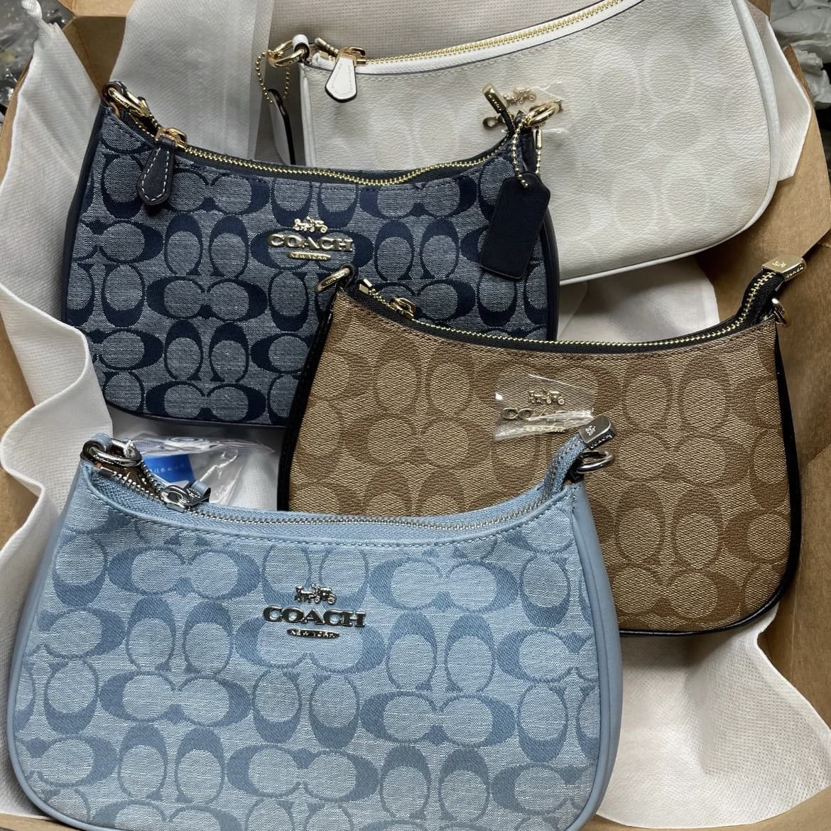 Kou's new high version Teri25 Crescent Underarm Bag European and American Crossbody Retro Print Mahjong Bag Shoulder Women's Bag
