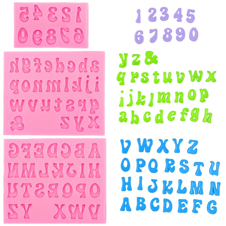 English Alphabet Silicone Mold DIY Fondant Chocolate Cake Decoration Household Baking Tools Silicone Mold