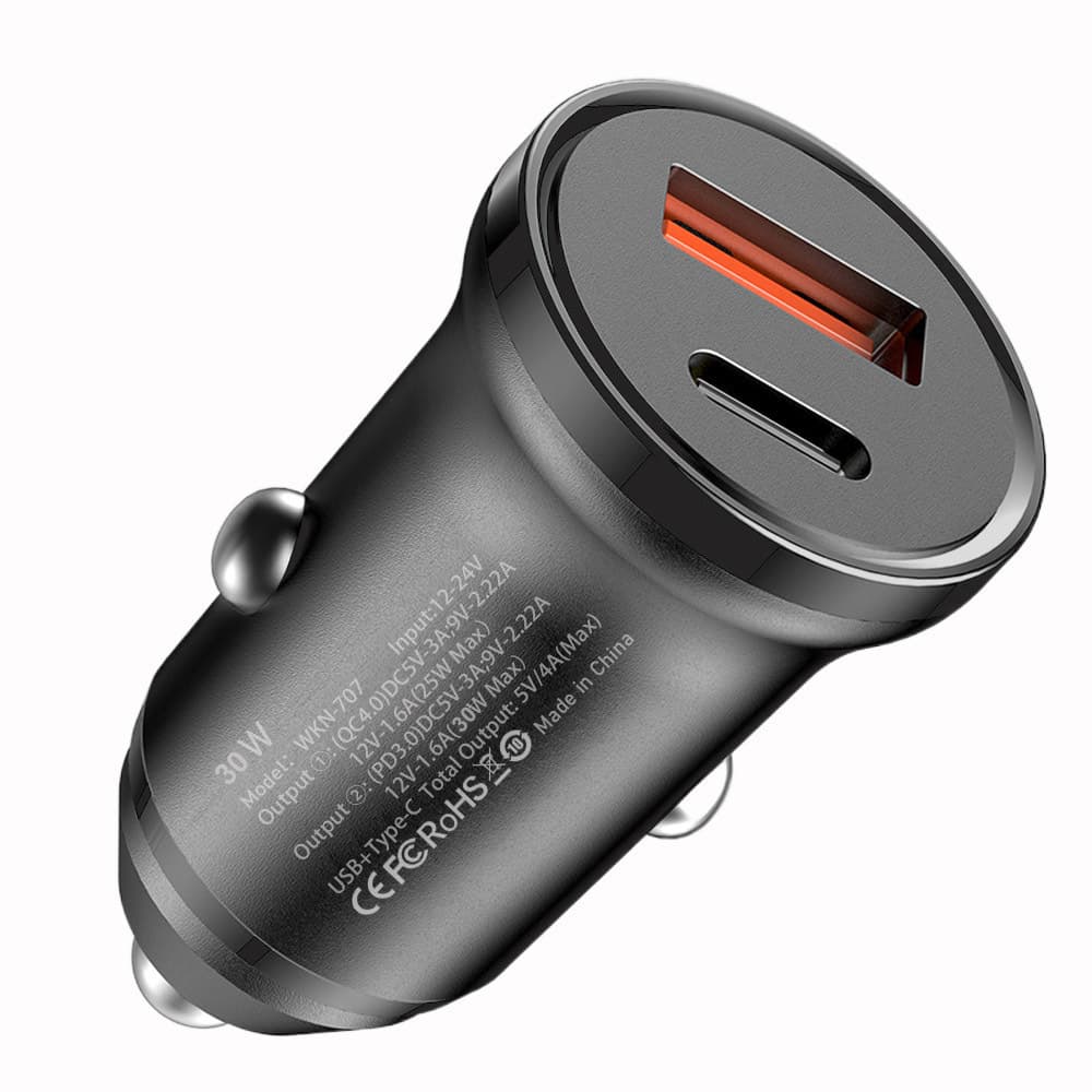 Little Red Riding Hood 30W QC3.0+PD Dual-Channel Fast Charging Car Charger Type-C Car Charger for Phones