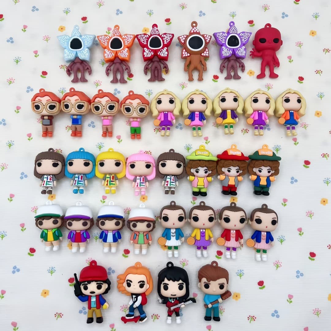 Cartoon Strange Car Key Story Keychain Pendant Movie Surrounding Doll Blind Box Doll Accessory Small Gift