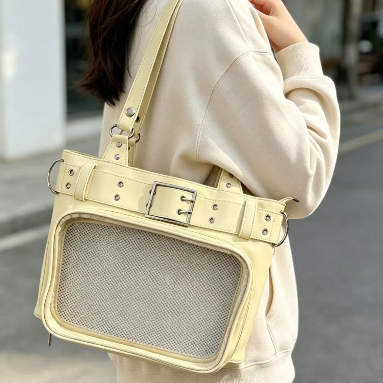 Concert hidden compartment bag secret layer stash bag for hiding light sticks and brackets tote bag DIY large capacity shoulder bag