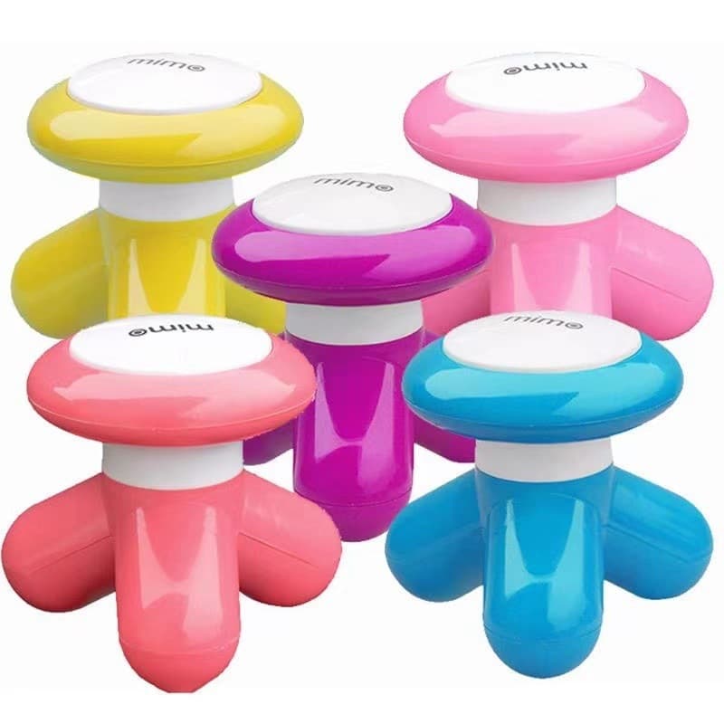 Mini Massager Tripod Electric Massager Portable USB Multi-Function Full Body Neck Vibration Triangular Massager