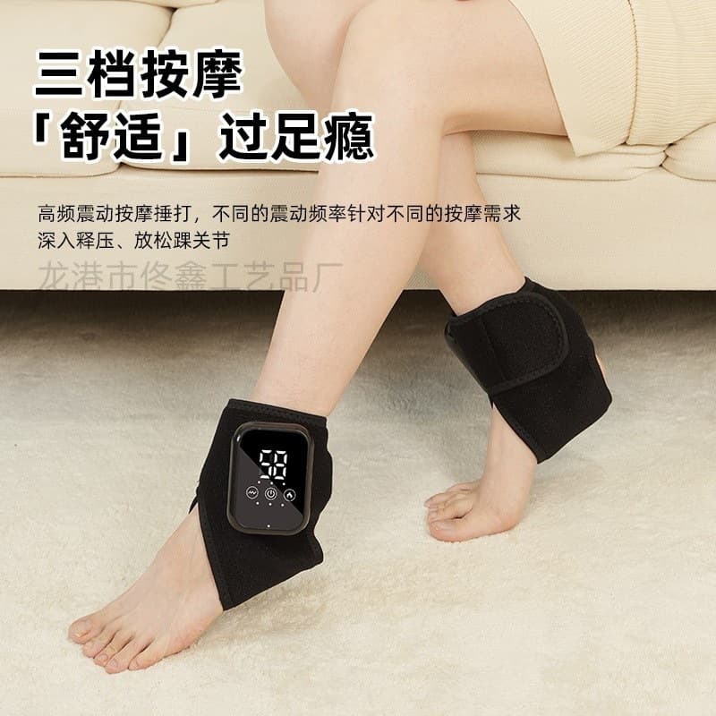 Cross-border Electric Heating Ankle Warmer, Warm Compress for Ankle, Heel, and Joint Massage, Unisex Protective Sleeve