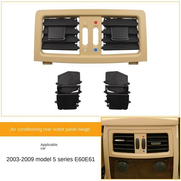For 03-09 BMW 5 Series E60 E61 Rear Air Conditioning Vent Center Console Air Outlet Grille