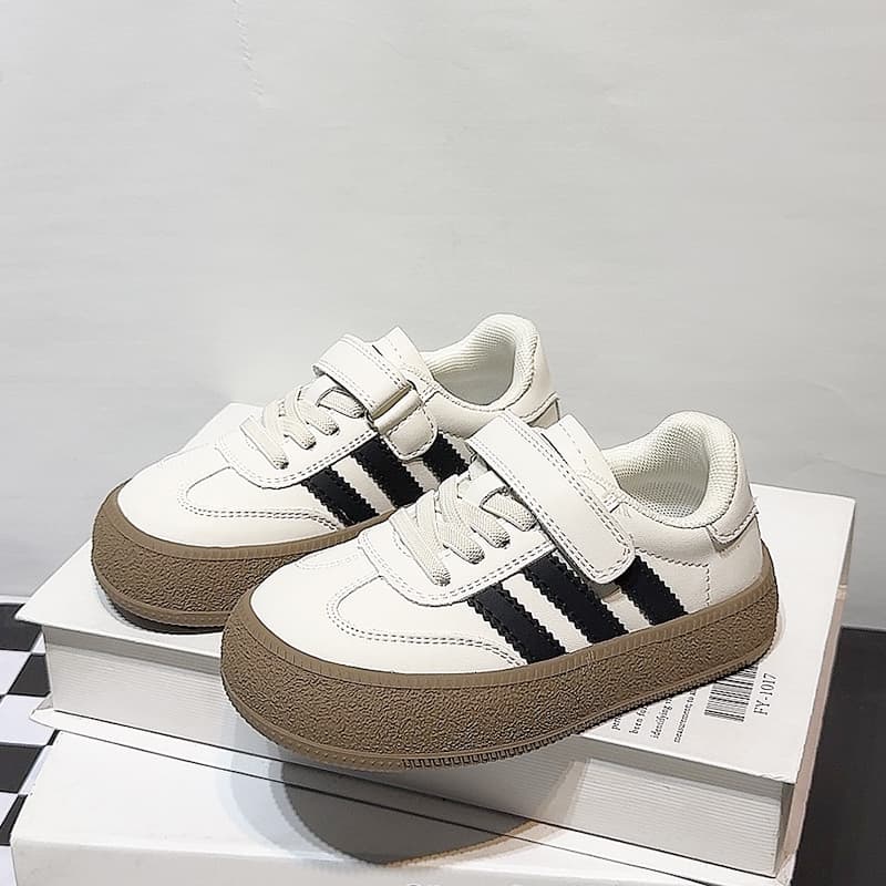 Genuine Leather Children's Sneakers Casual Sports Shoes for Boys And Girls Spring Autumn Season Low Top Magic Patch Closure